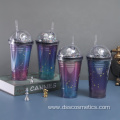 Double Constellation Creative Cup with straw